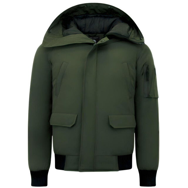 Enos Winterjas kort met capuchon 8821 large