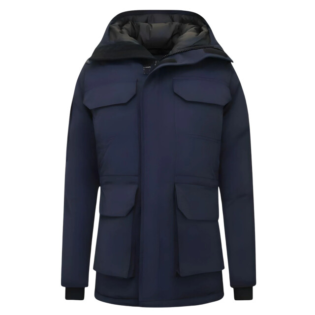 Beluomo Halflange winterjas met capuchon 7503 large