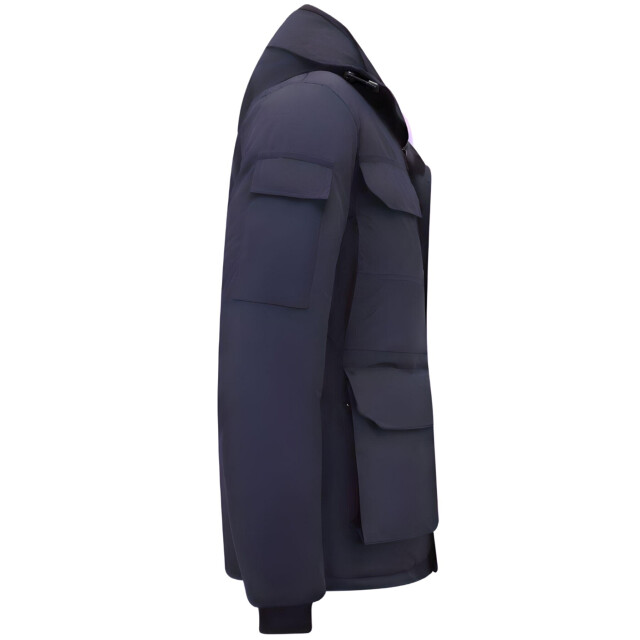 Beluomo Halflange winterjas met capuchon 7503 large