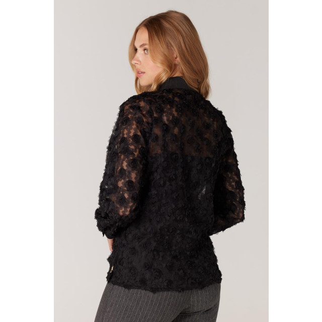 Jansen Amsterdam 3dl102 3dlace top with long sleeves black 3dl102 large