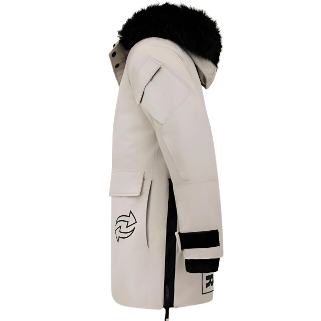 Enos Parka jas met faux bontkraag PI-9803B large