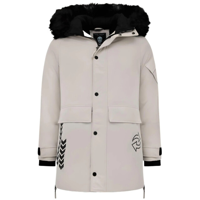 Enos Parka jas met faux bontkraag PI-9803B large