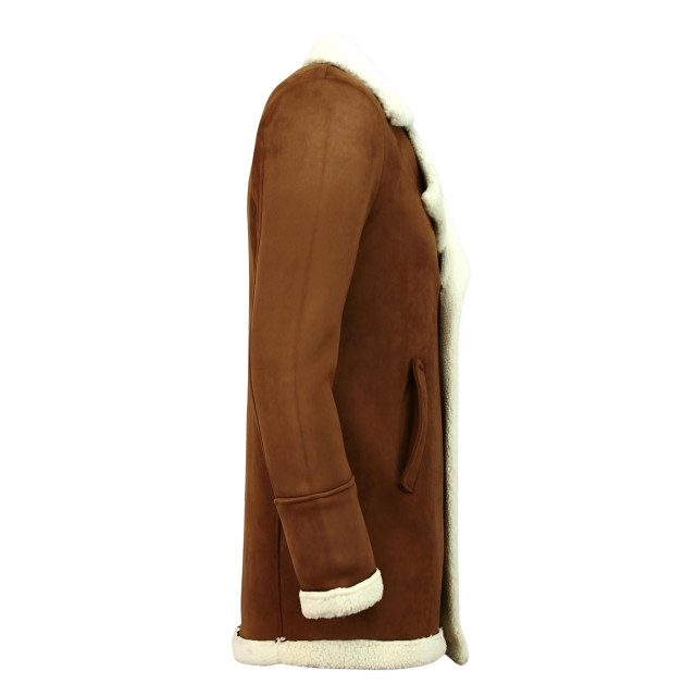 Tony Backer Imitatie bontjas lammy coat lang QQ538-10 large