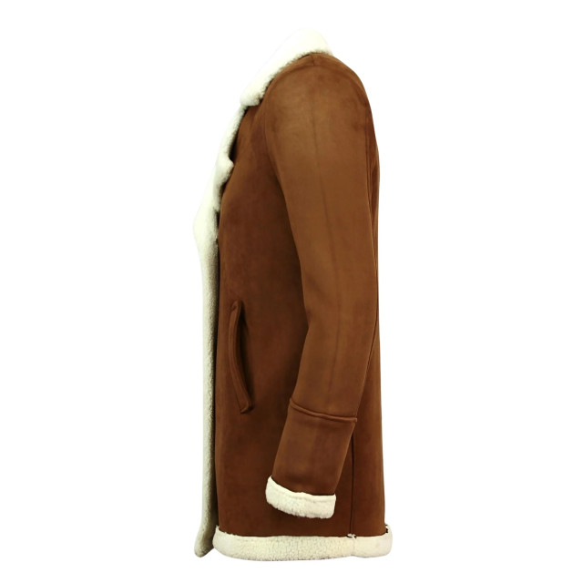 Tony Backer Imitatie bontjas lammy coat lang QQ538-10 large