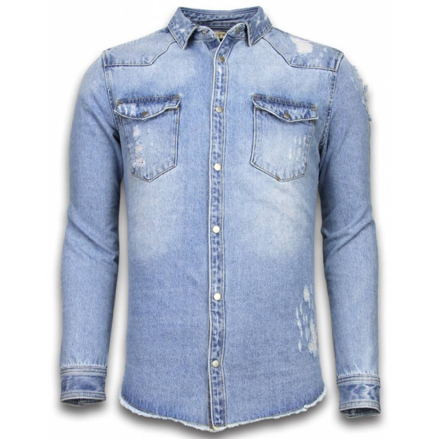 Enos Spijkerjasje denim shirt J-982B large