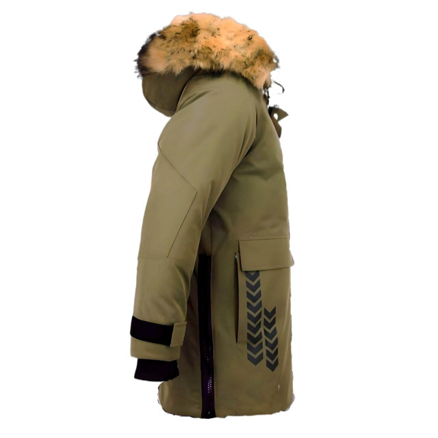 Enos Lange parka jas met bontkraag PI-9803G large