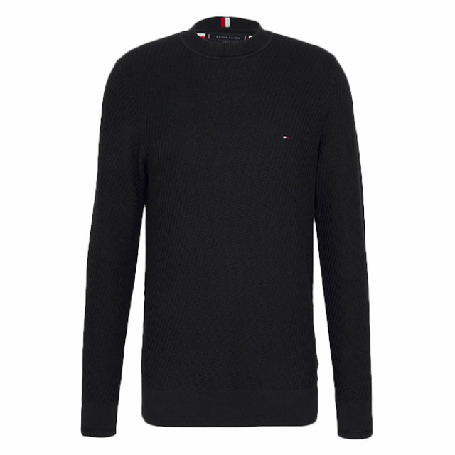 Tommy Hilfiger Tommy rectangular structure crew neck black Tommy Rectangular structure crew neck - Black large