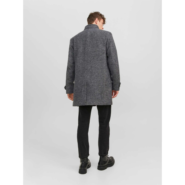 Jack & Jones Jprblamelton wool coat sn dark grey/twil 12177644-178193005 large