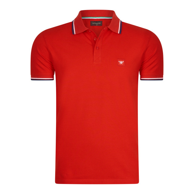 Cappuccino Italia Polo applique pique CAP-APP-PO-RED-L large