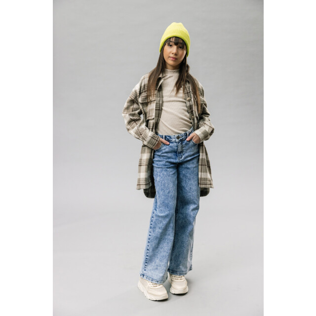 Looxs Revolution Oversized lange blouse ruit voor meisjes in de kleur 2331-5130-998 large