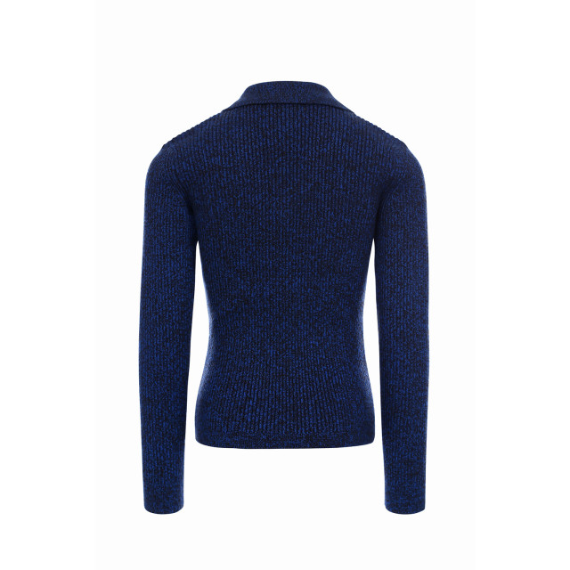 Looxs Revolution Gebreide trui met kraagje kobalt voor meisjes in de kleur 2331-5320-150 large