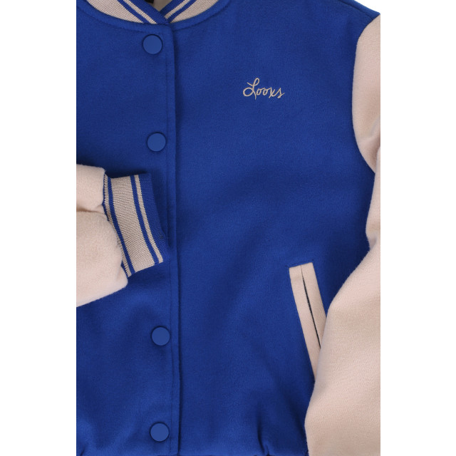 Looxs Revolution Baseball jasje kobalt voor meisjes in de kleur 2331-5200-150 large