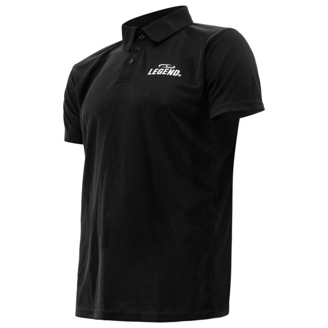 Legend Sports Sport polo kids/volw. slimfit polyester POLOBLACKXS large