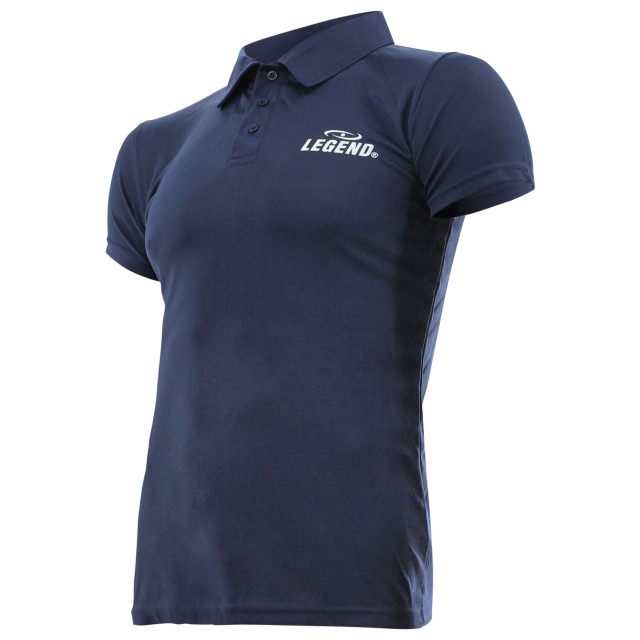 Legend Sports Sport polo kids/volw. navy slimfit polyester POLOBLUEXS large