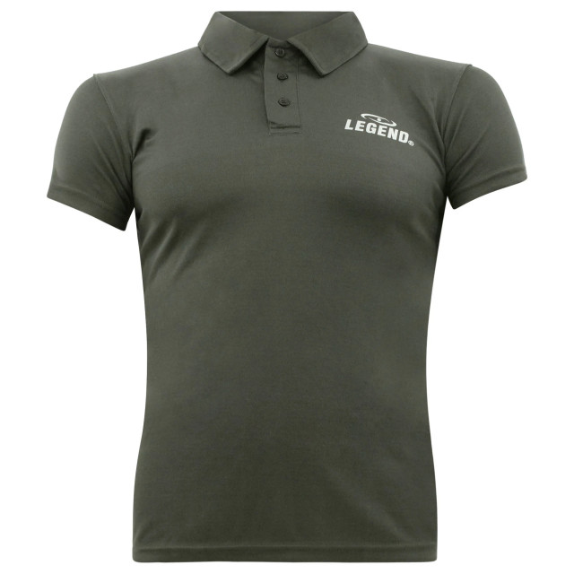 Legend Sports Sport polo kids/volw. army slimfit polyester POLOGREENXL large