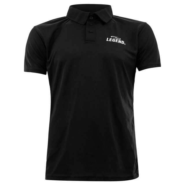 Legend Sports Sport polo kids/volw. slimfit polyester POLOBLACKXS large