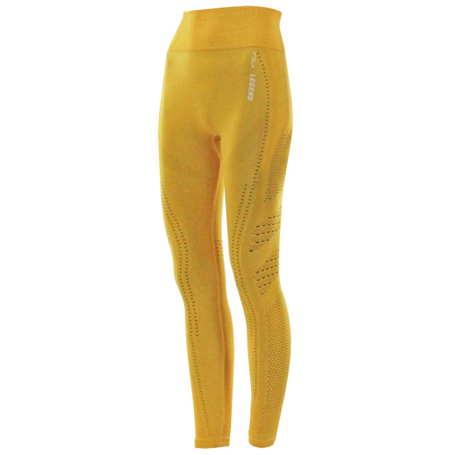 Legend Sports Sport legging Y3840001YELLOW LEGGINGS large