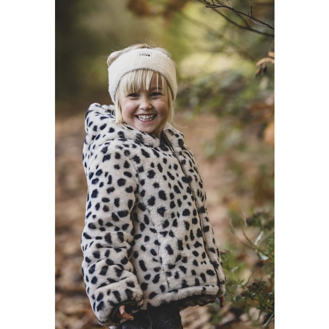 Looxs Revolution Reversibel winterjas dalmatiër/army voor meisjes in de kleur 2331-7210-080 large