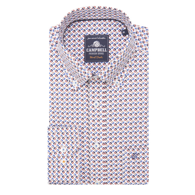 Campbell Classic casual overhemd met lange mouwen 084664-002-XXXL large