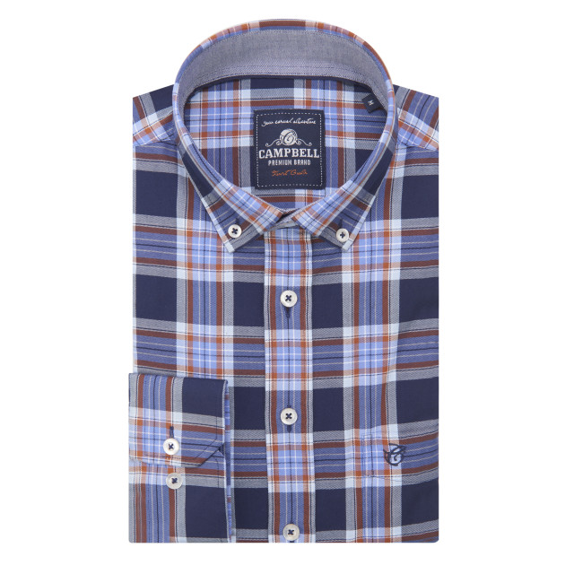 Campbell Classic casual overhemd met lange mouwen 084127-002-XXXL large