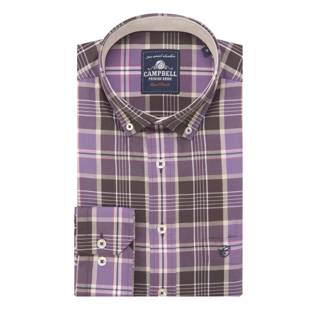Campbell Classic casual overhemd met lange mouwen 084126-004-XXXL large
