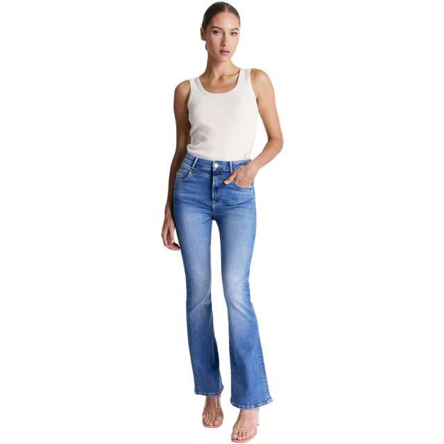 C.O.J. Denim Ultra high waist flare medium blue Matilda-114 large