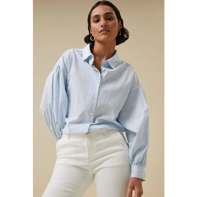 By-Bar Amsterdam 102005 sarah chambray blouse 102005 Sarah chambray blouse large