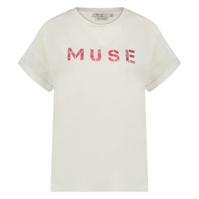 Nukus Muse shirt offwhite/magenta FW2308141786 large