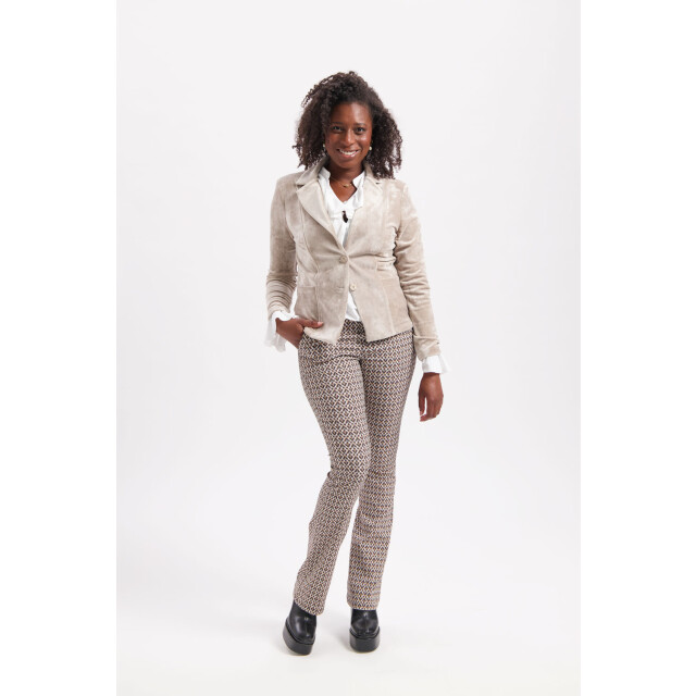 Helena Hart Velours kort uni 7424uni sand 7424Uni large