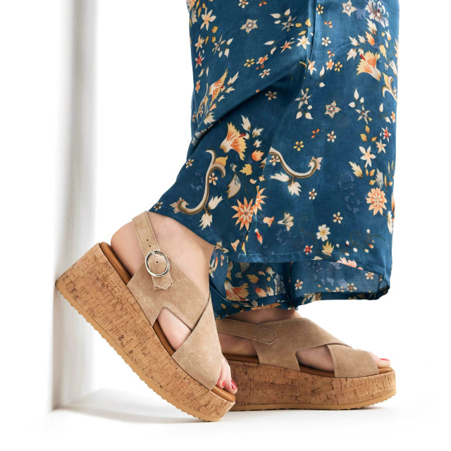 VIA VAI Sissel raise | suède sleehak sandalen sandalen met hak dames 58006-02-212 large