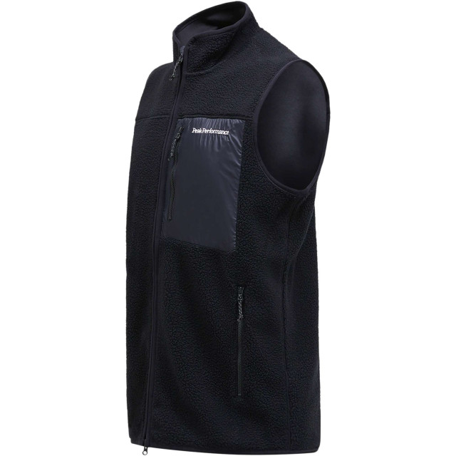 Peak Performance M. pile vest black G79710030-black large
