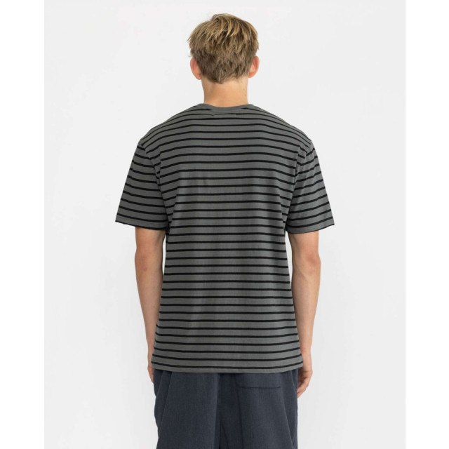 Revolution Loose t-shirt darkgrey striped 1061-darkgrey large