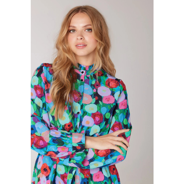 Jansen Amsterdam Jansen amsterdam wff512 dress julie-w23-000013-multi colour W23-000013 large