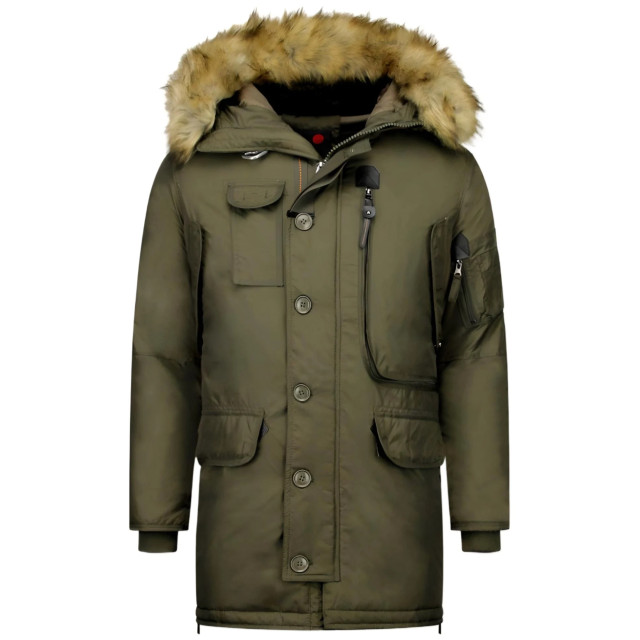 Just Key Parka jas met bontkraag 1773G large