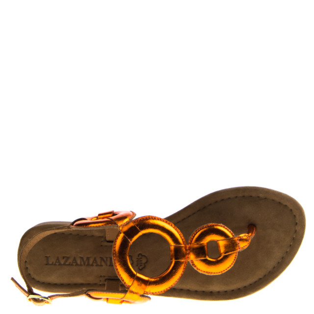 Lazamani Dames sandalen oranje  large