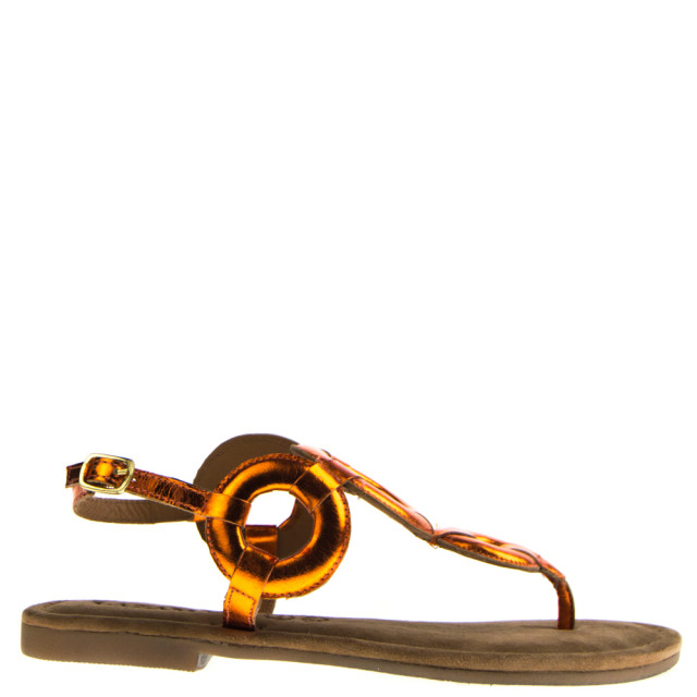 Lazamani Dames sandalen oranje  large