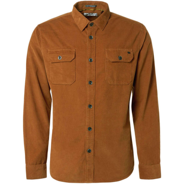 No Excess Shirt corduroy solid caramel 21430837SN-048 large