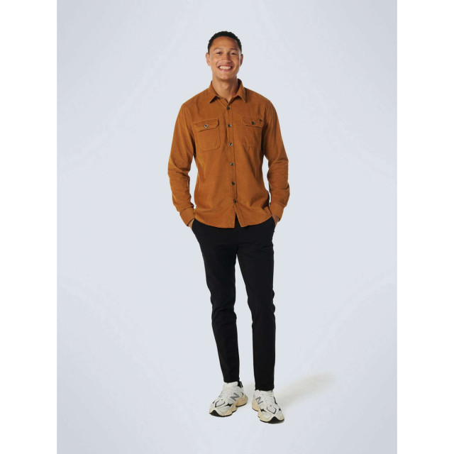 No Excess Shirt corduroy solid caramel 21430837SN-048 large