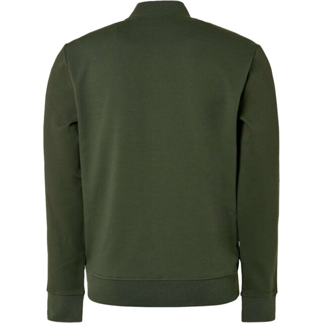 No Excess Sweater full zipper twill jacquard dark green 21100823SN-052 large