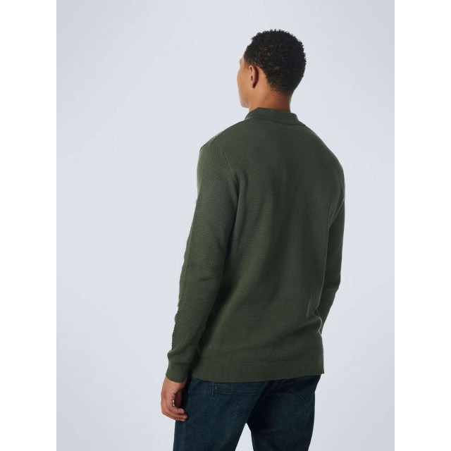 No Excess Pullover polo solid jacquard dark green 21230843-052 large