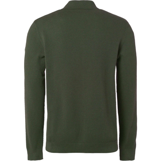 No Excess Pullover polo solid jacquard dark green 21230843-052 large