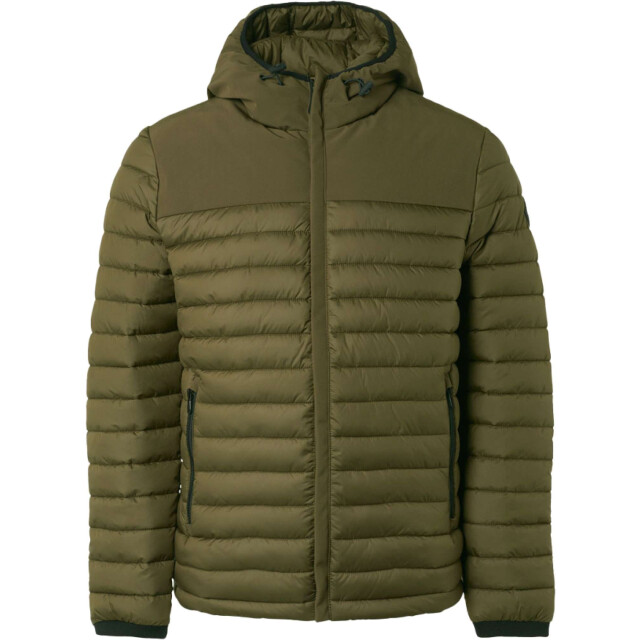 No Excess Jacket hooded short fit padded mix army 21630811SN-053 large