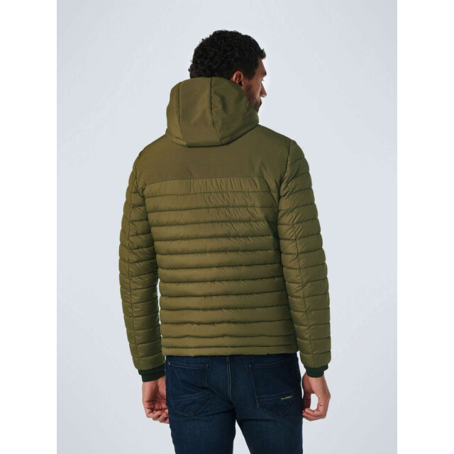 No Excess Jacket hooded short fit padded mix army 21630811SN-053 large