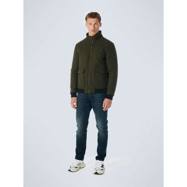 No Excess Jacket short fit with wool 2 colour dark army 21630809-059 large