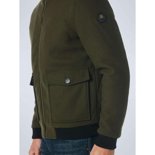 No Excess Jacket short fit with wool 2 colour dark army 21630809-059 large
