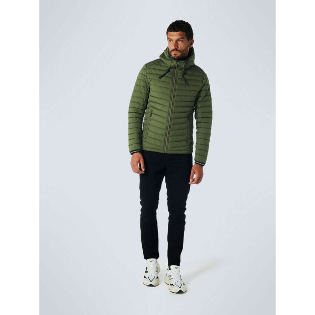 No Excess Jacket hooded short fit padded dark green 21630705SN-052 large