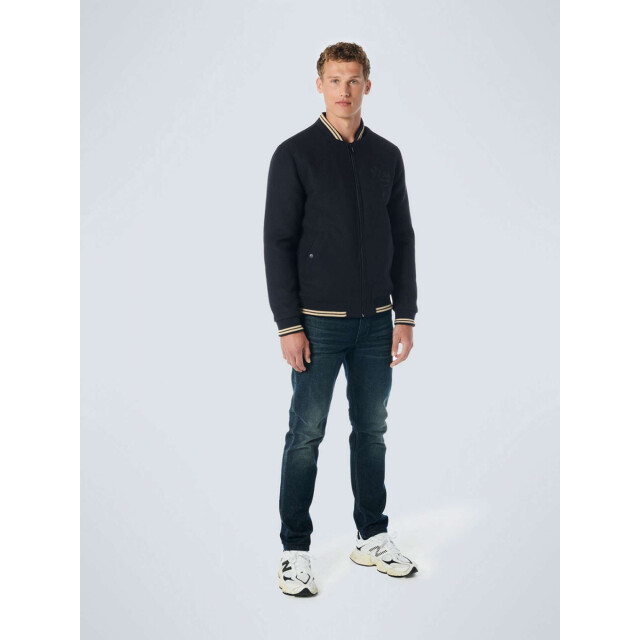 No Excess Jacket bomber fit with wool 2 colou dark night 21630810-178 large