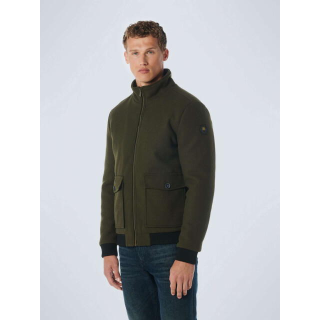 No Excess Jacket short fit with wool 2 colour dark army 21630809-059 large