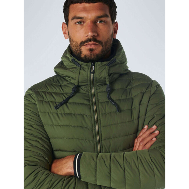 No Excess Jacket hooded short fit padded dark green 21630705SN-052 large