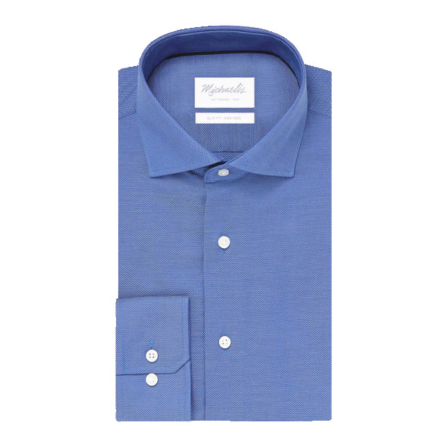 Michaelis Uni blue oxford katoenen overhemd PM0H000028 large